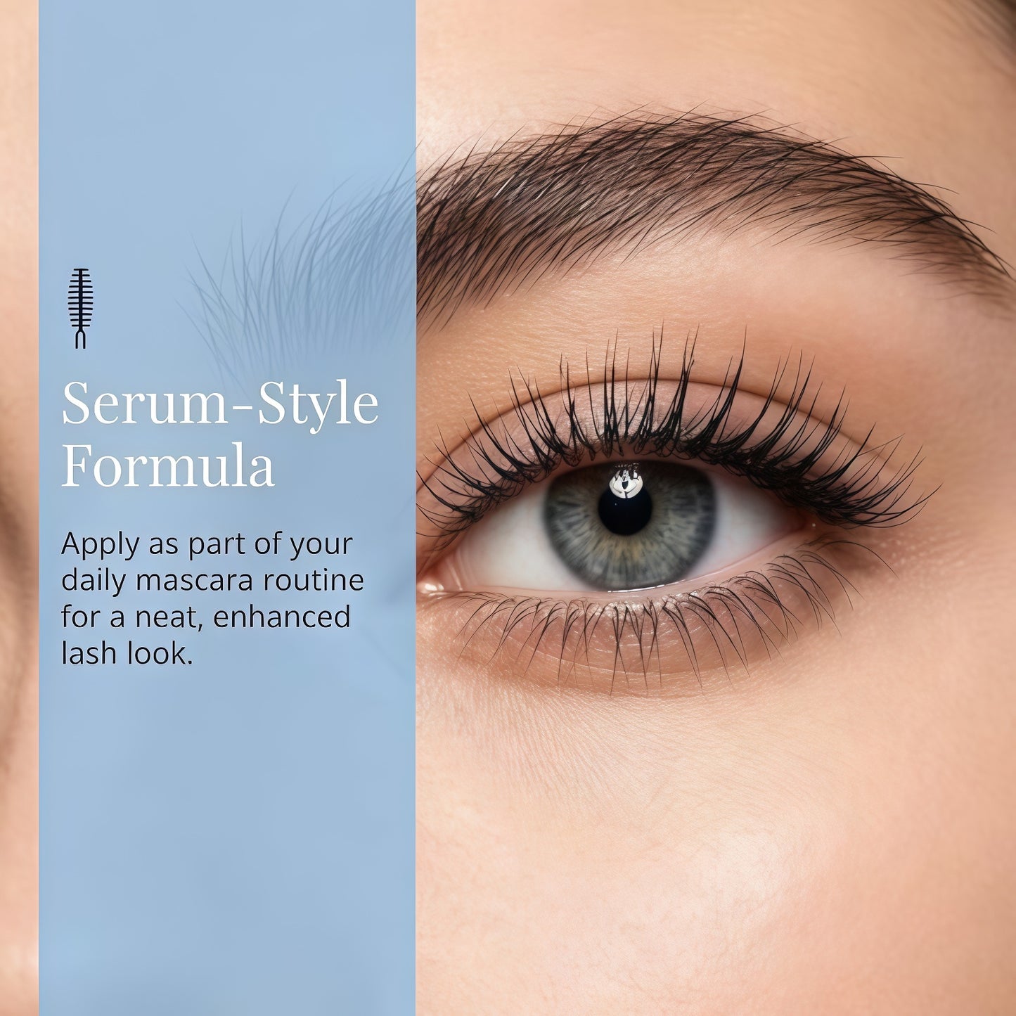 Blush Growth Serum Mascara, Daily Lash Makeup for Defined-Looking Lashes | Waterproof Fiber Mascara, Volumizing & Lengthening Lash Makeup, Clump-Free for Daily Use